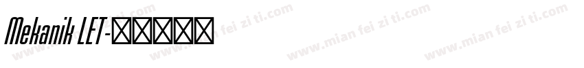 Mekanik LET字体转换